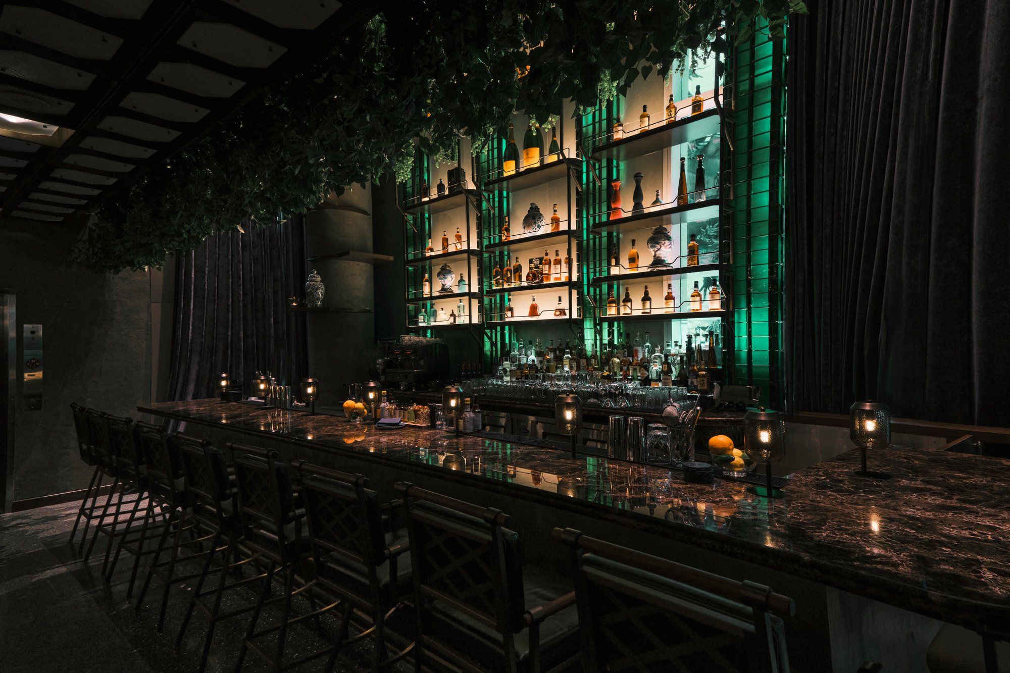 Mott 32 room detail with restaurant finishes