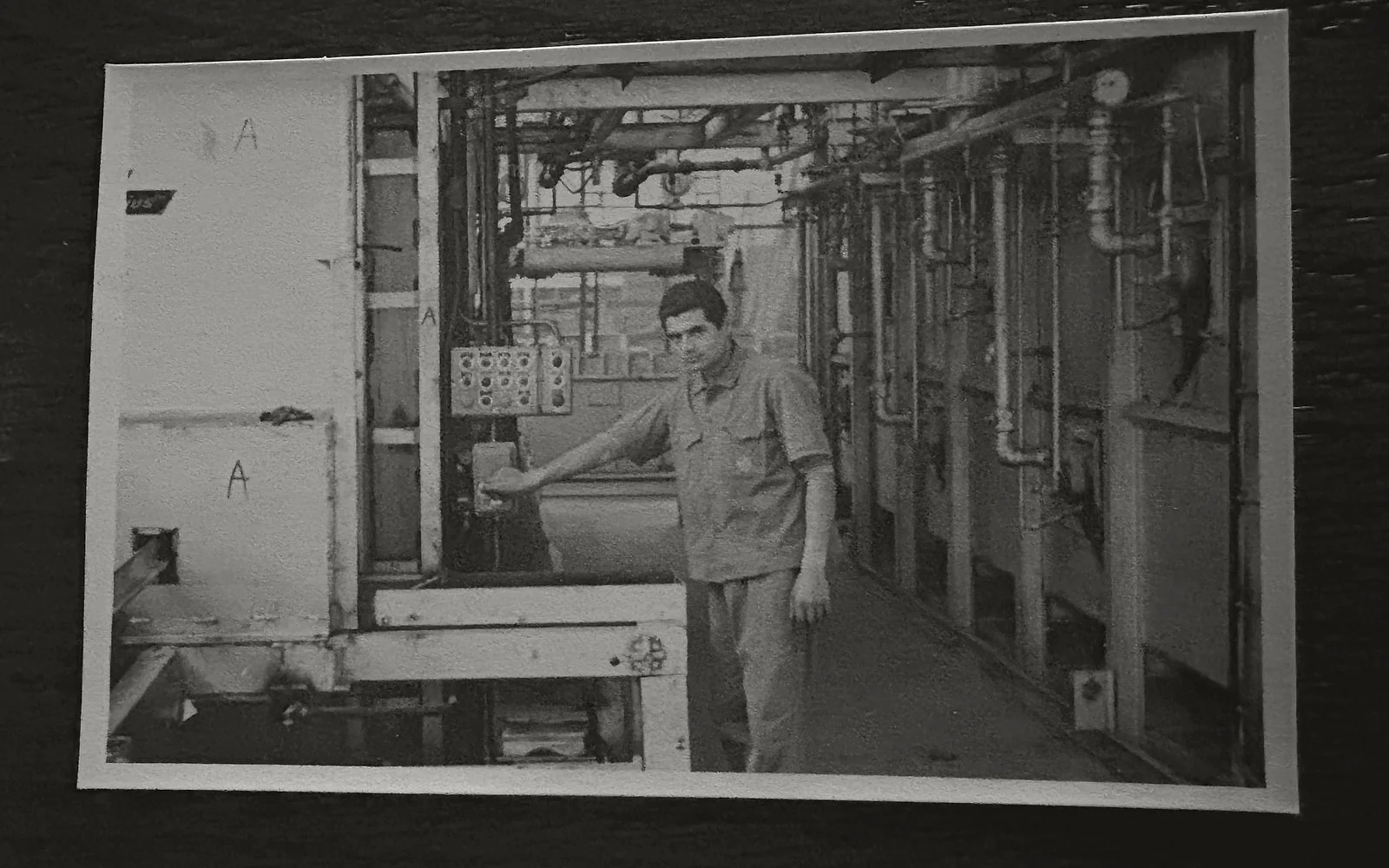 The early stainless fabrication plant floor where the shop lineage began