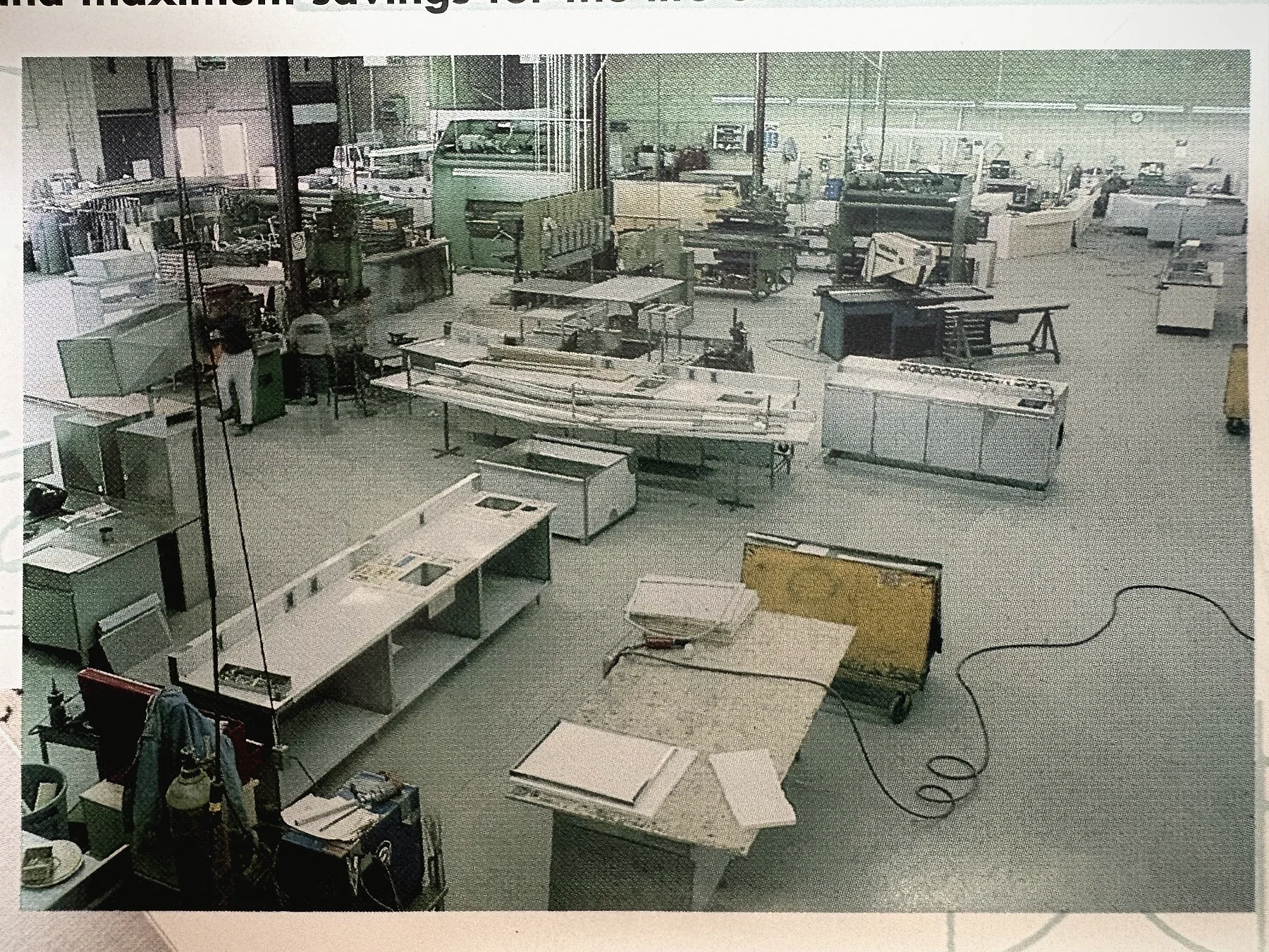 In-house fabrication shop during Lenny's turnkey restaurant buildout