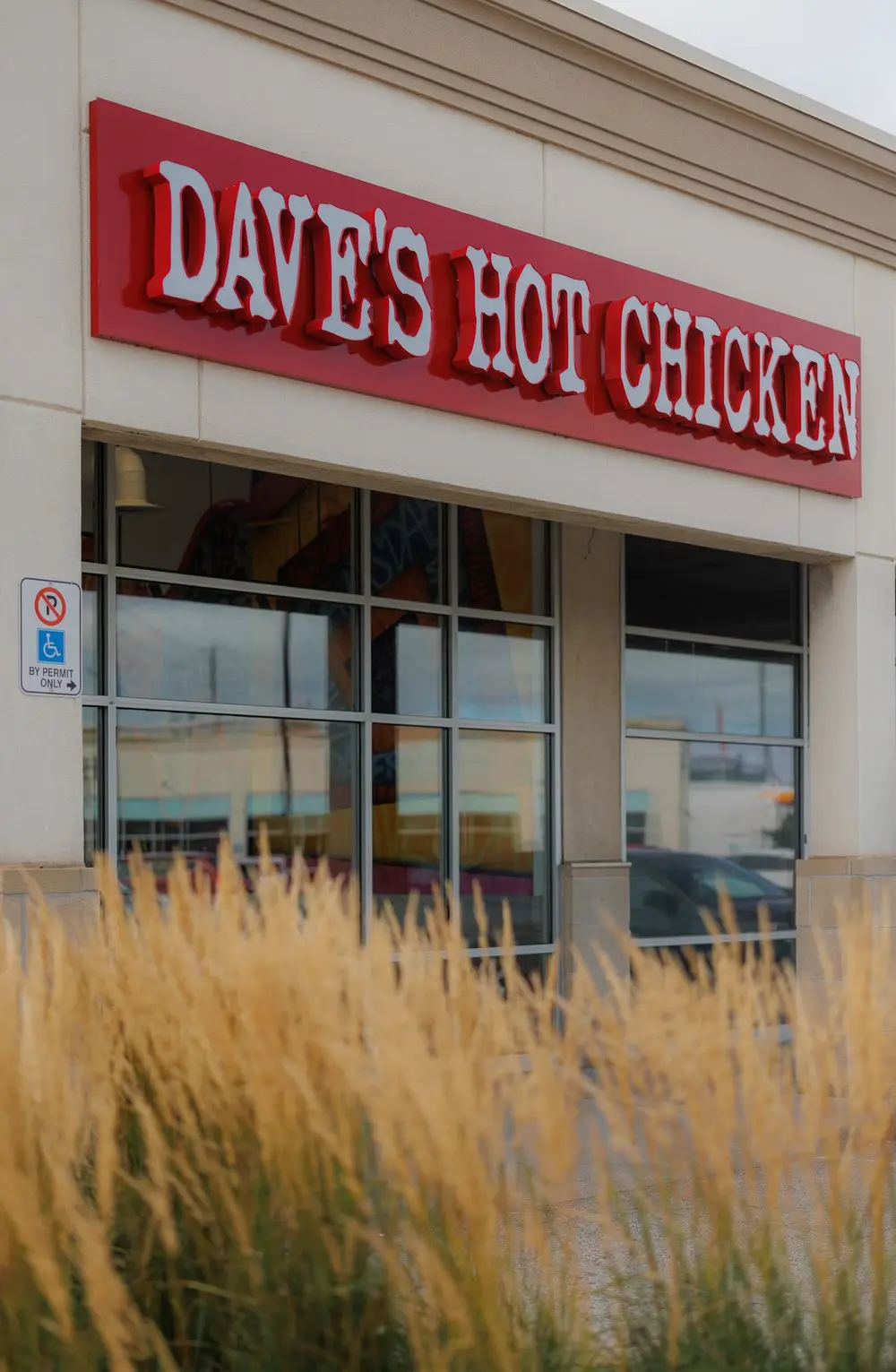 Dave's Hot Chicken Burlington storefront with exterior signage