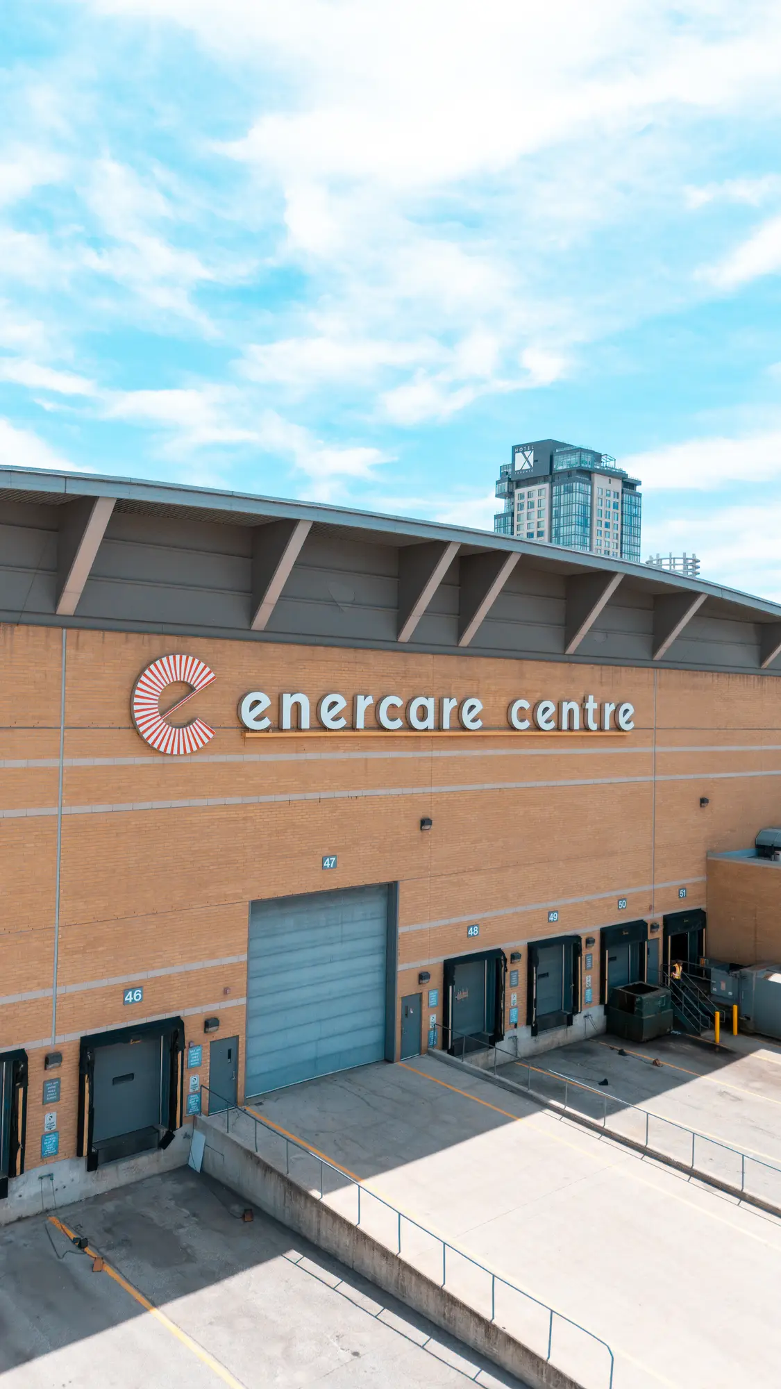 Enercare Centre exterior signage in Toronto