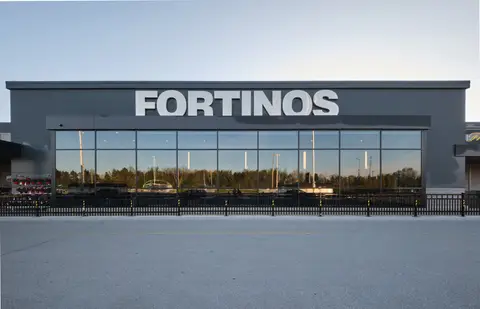Fortinos Bolton storefront at dusk