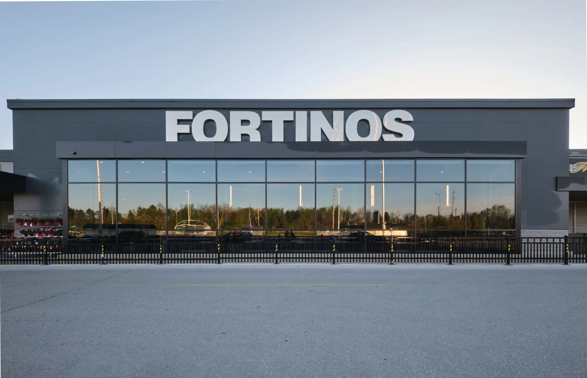 Fortinos Bolton storefront at dusk