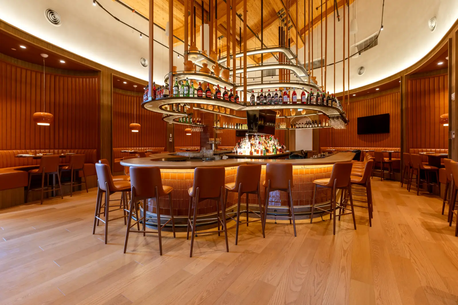 Mercatto Centrale at Brightwater seating and restaurant interior
