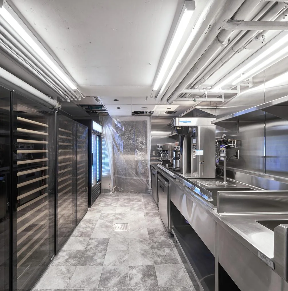 Nobu Toronto beverage and cold-storage work area