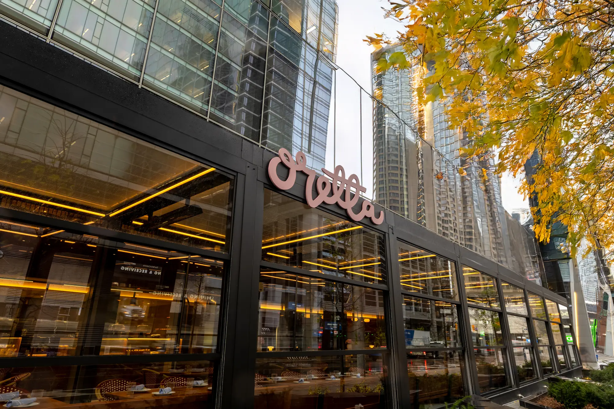 Oretta Downtown exterior and signage in Toronto