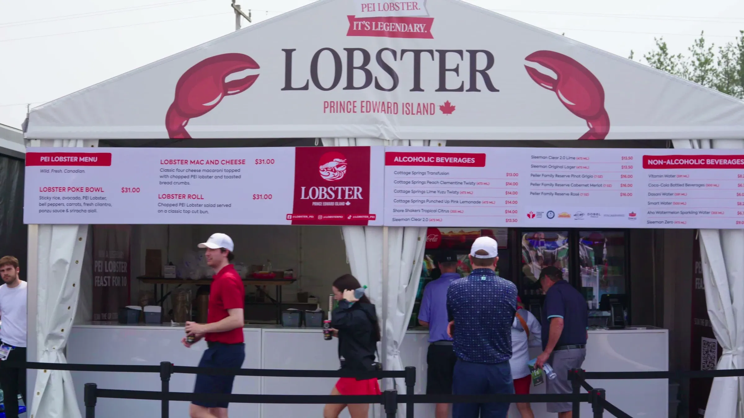Temporary foodservice at the RBC Canadian Open
