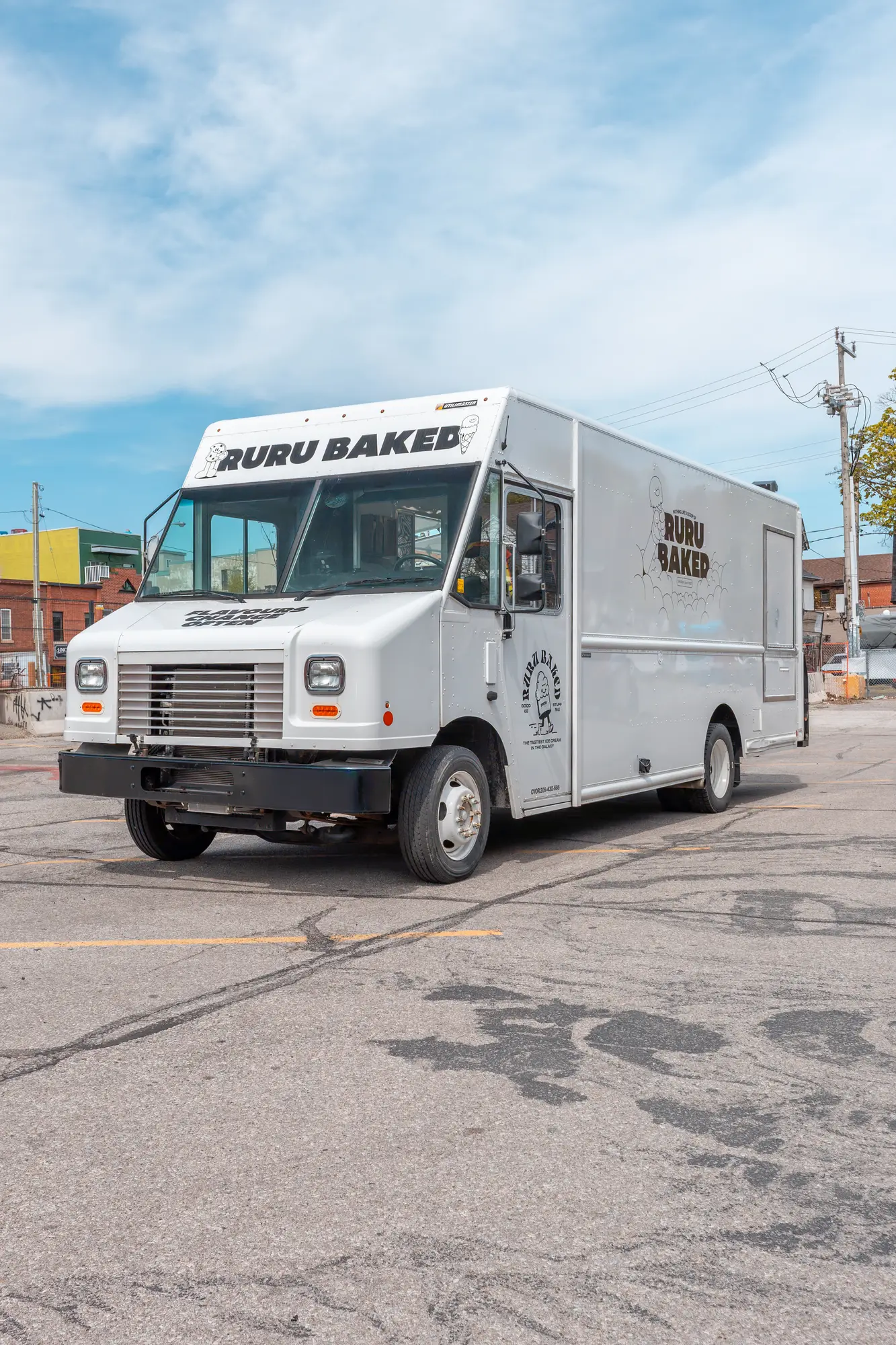 Ruru Baked branded food truck