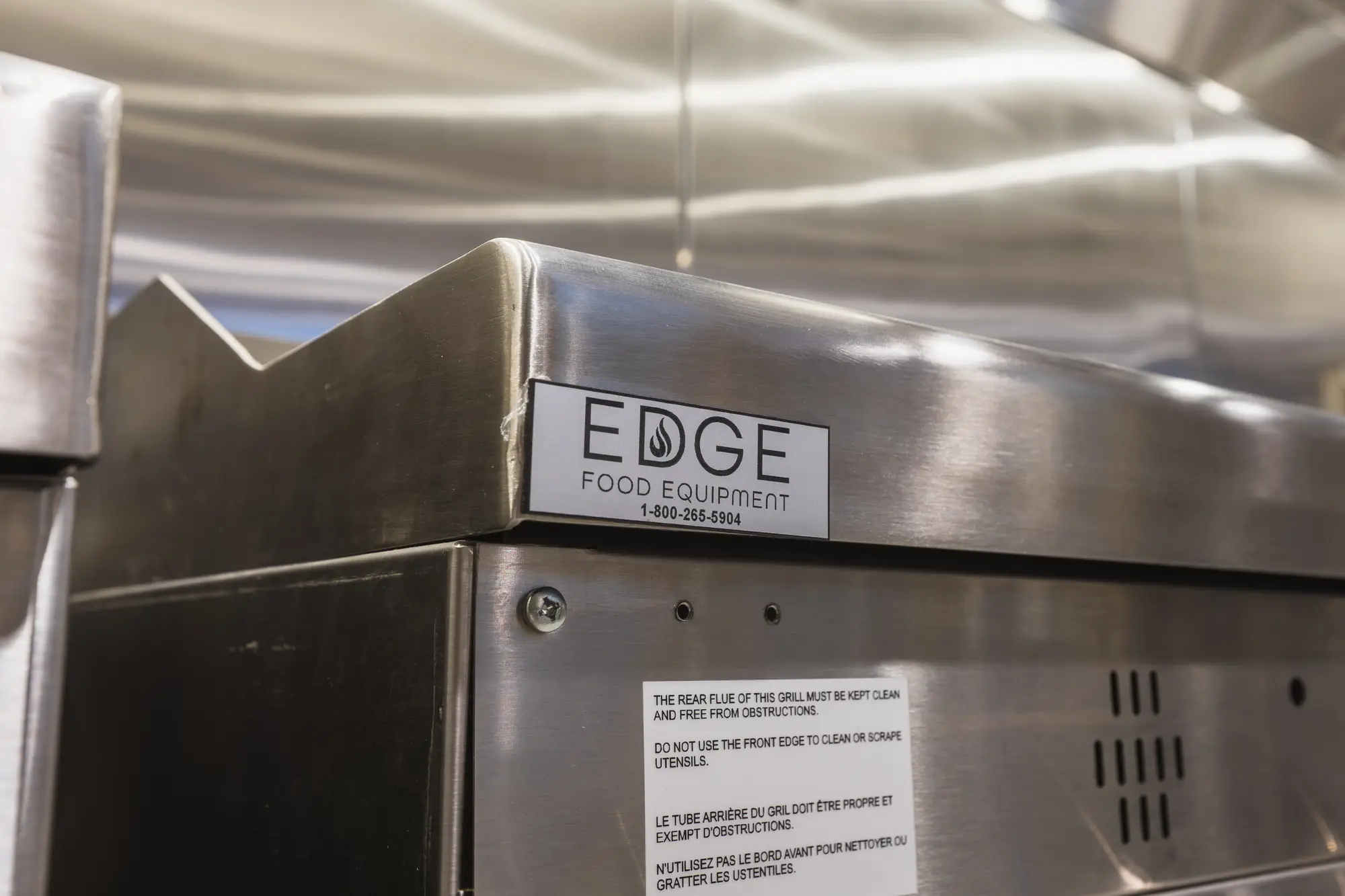 Edge Food Equipment stainless fabrication detail at Shake Shack Square One