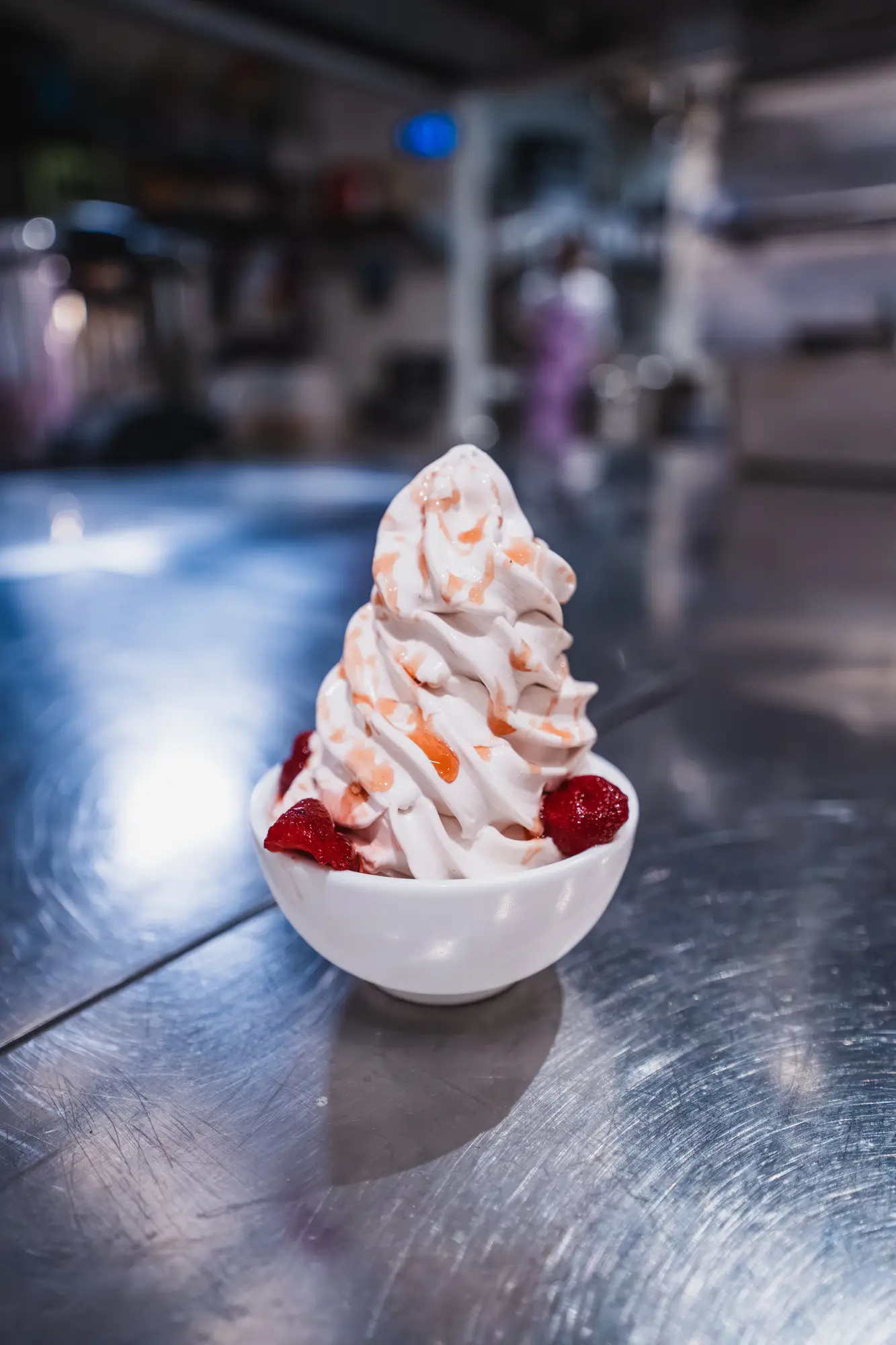 soft serve dessert at Sunny's Chinese